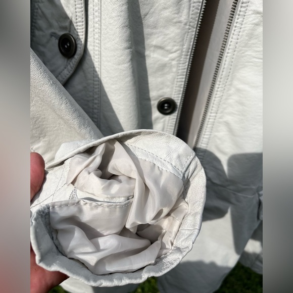 POV 💕White leather jacket💕men’s - Picture 9 of 14